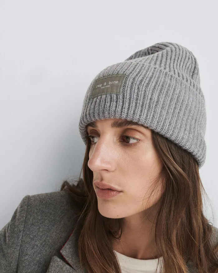 WomenMen Rag and Bone Hats Blake Beanie Heather Grey WomenMen Rag and Bone Hats Blake Beanie Heather Grey