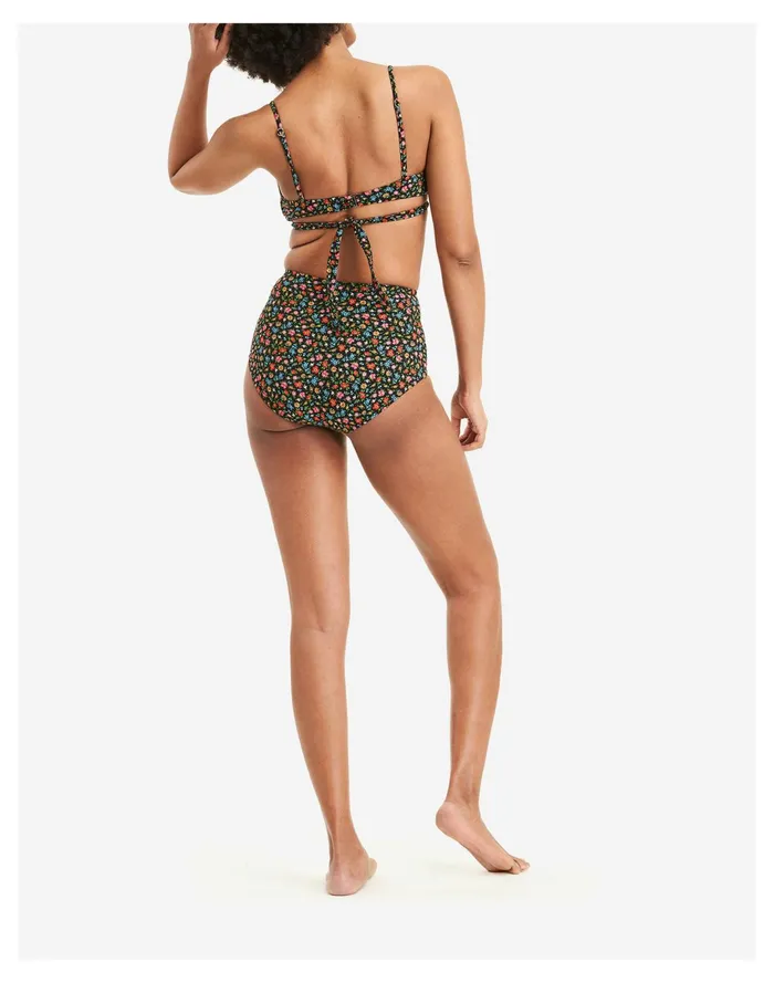 Women MOLOCO Jojo Nursing Bikini Top Black Multi Madewell Swim Women MOLOCO Jojo Nursing Bikini Top Black Multi Madewell Swim