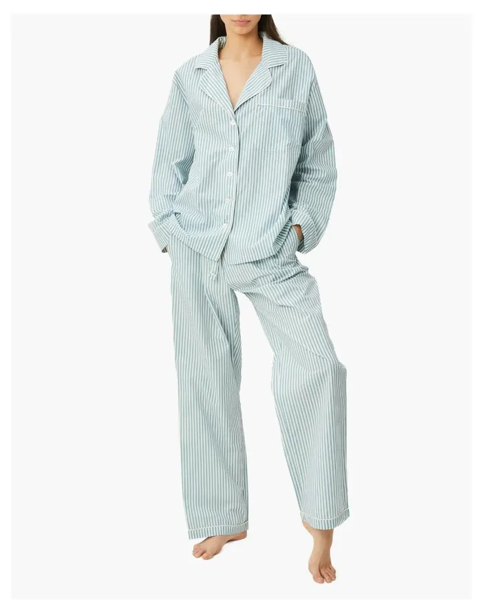 Women Morgan Lane TOMMY PJ SET Blue Multi Madewell Pajamas