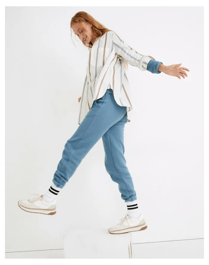 Women MWL Betterterry Jogger Sweatpants Distant Ocean Madewell MWL Athleisure