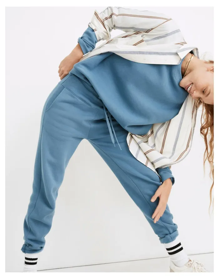 Women MWL Betterterry Jogger Sweatpants Distant Ocean Madewell MWL Athleisure