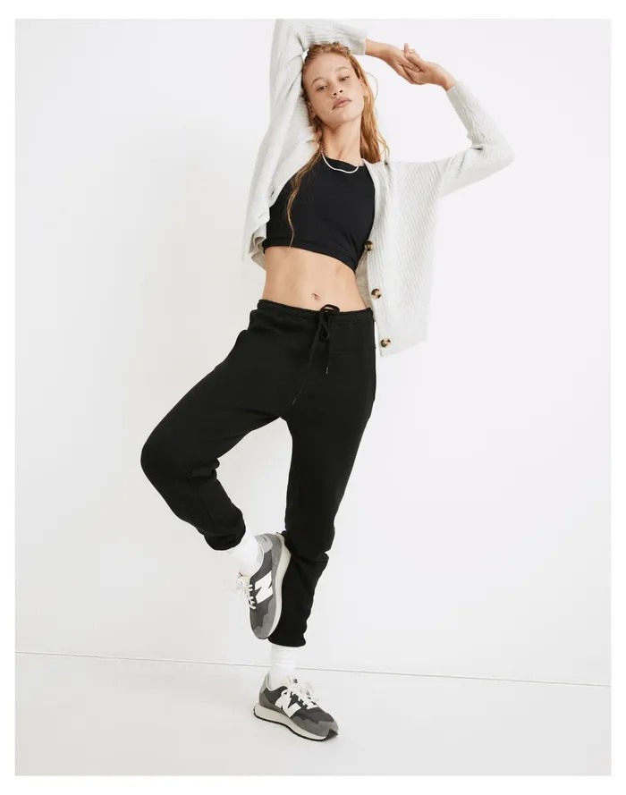 Women MWL Betterterry Jogger Sweatpants True Black Madewell MWL Athleisure Women MWL Betterterry Jogger Sweatpants True Black Madewell MWL Athleisure