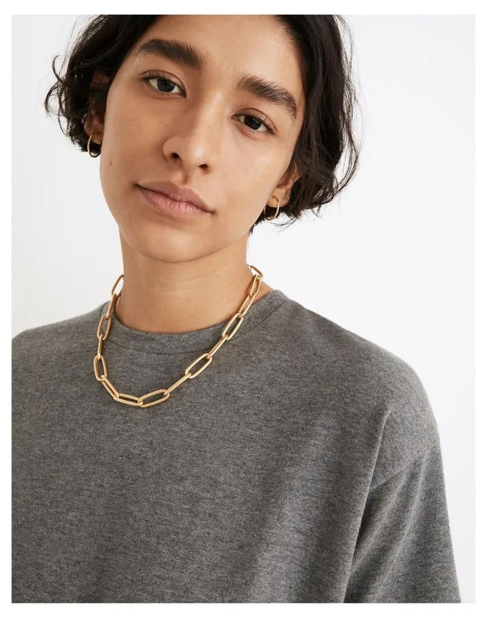 Women MWL Breeze Crewneck Boxy Tee Heather Zinc Madewell Pajamas Women MWL Breeze Crewneck Boxy Tee Heather Zinc Madewell Pajamas