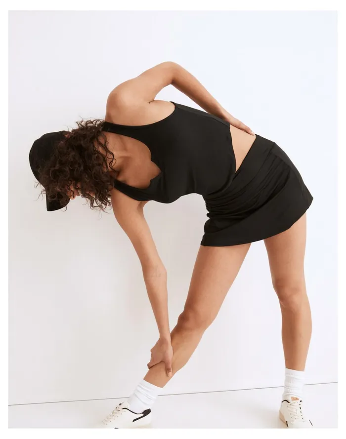 Women MWL Flex Fitness Skirt True Black Madewell Activewear
