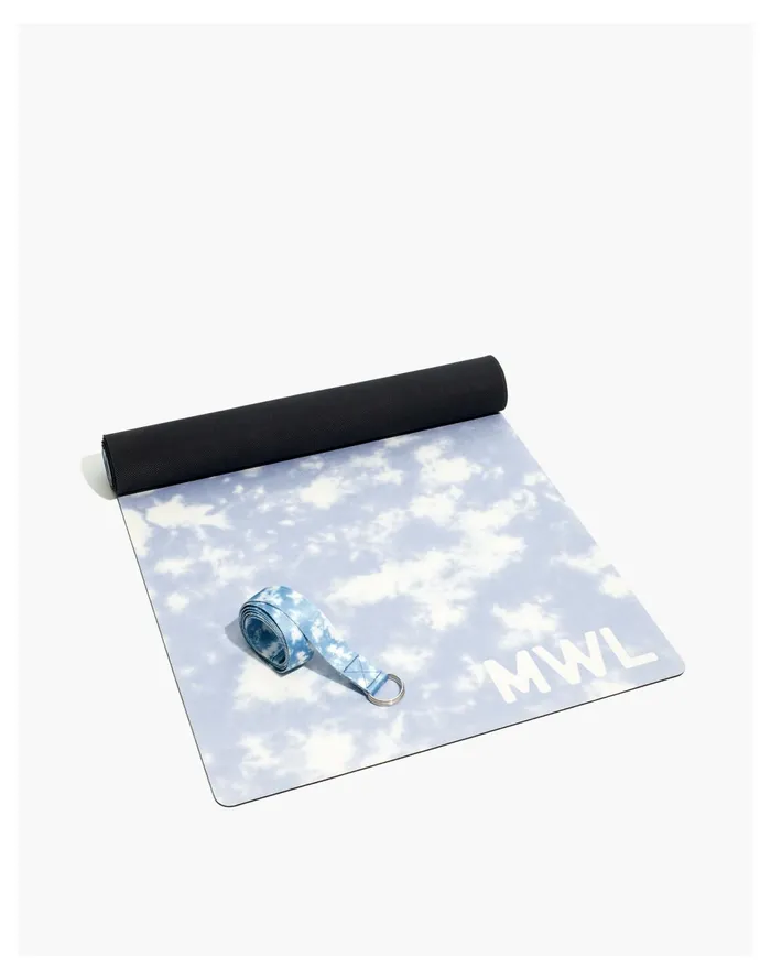Women MWL X Yoga Zeal Tie Dye Exercise Mat Blue Marble Madewell MWL Athleisure