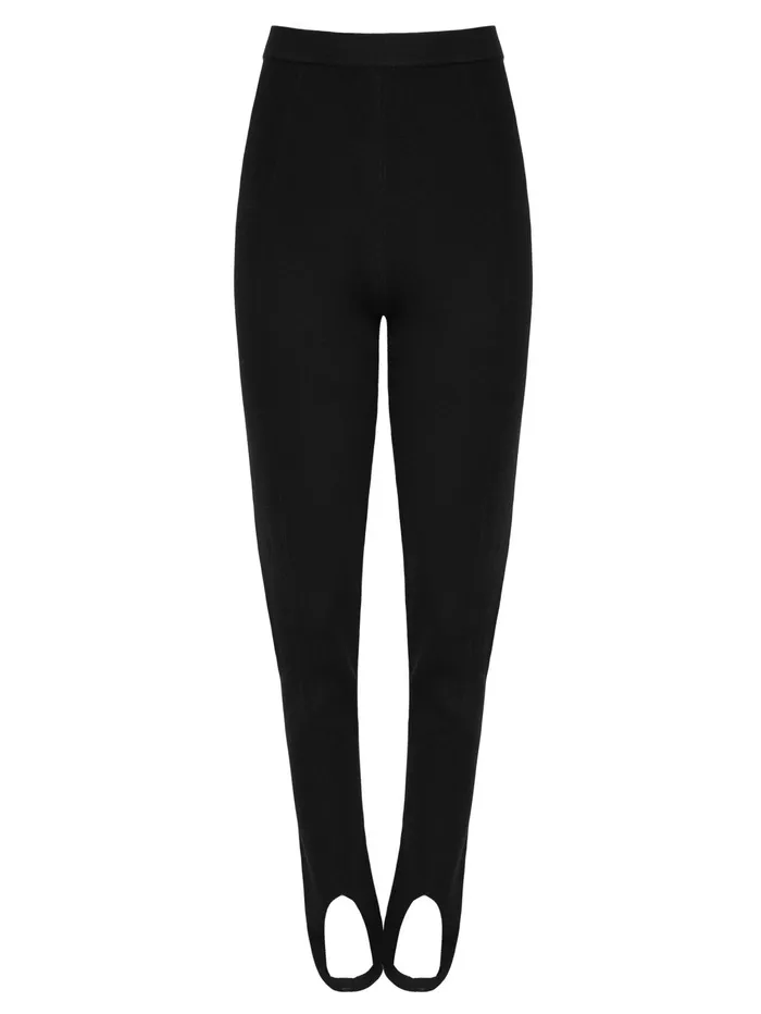 Women Nanushka 8211 Lia Stirrup Pants In Black The UNDONE Pants