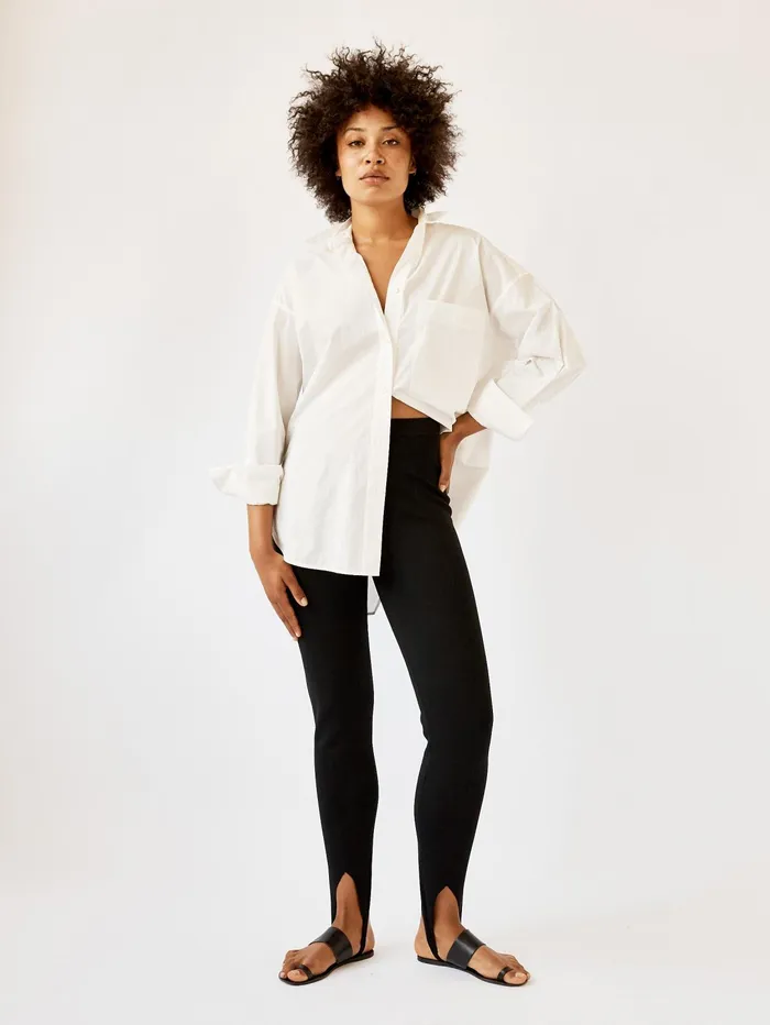 Women Nanushka 8211 Lia Stirrup Pants In Black The UNDONE Pants
