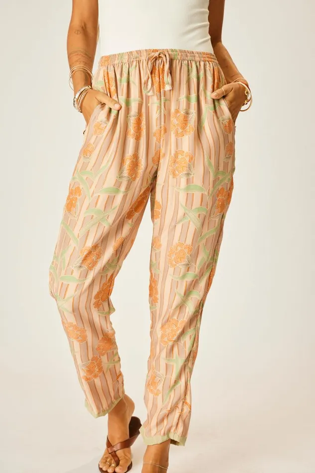 Women Natalie Martin Bottoms Bianca Pant Chamomile Apricot