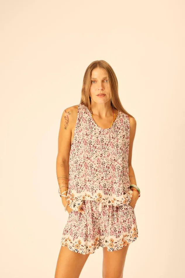 Women Natalie Martin Bottoms Jasper Short Petite Fleur Rose