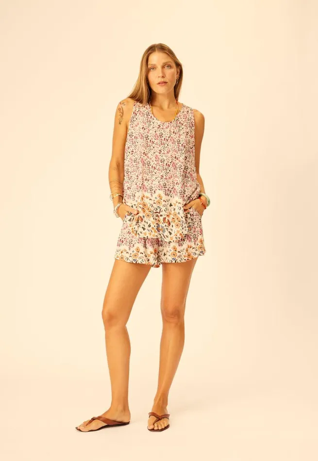 Women Natalie Martin Bottoms Jasper Short Petite Fleur Rose