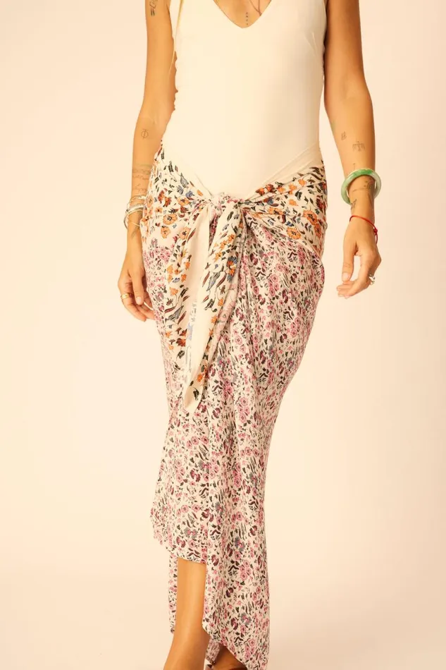 Women Natalie Martin Bottoms SarongScarf Petite Fleur Rose