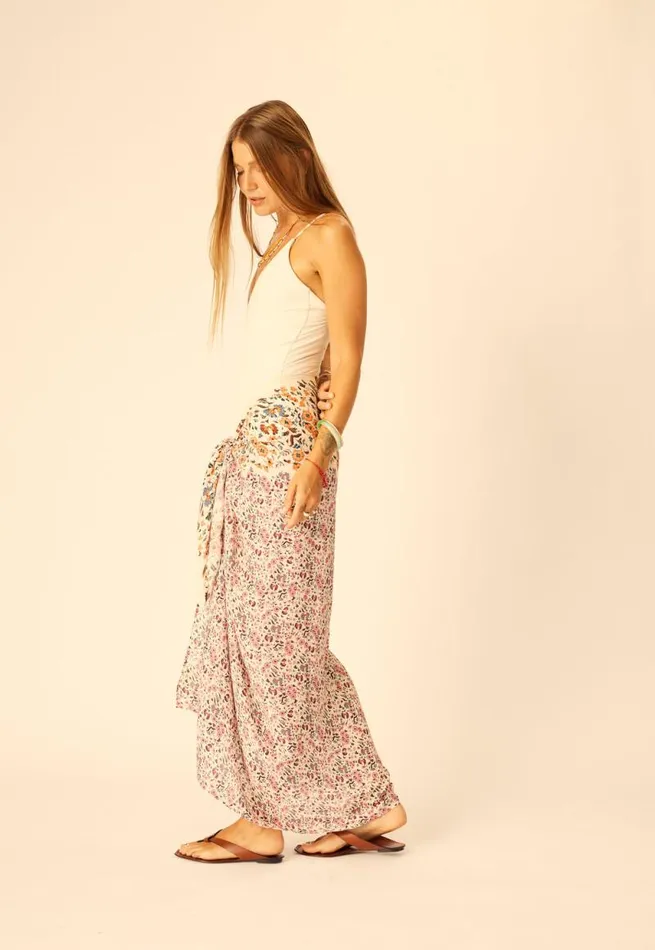 Women Natalie Martin Bottoms SarongScarf Petite Fleur Rose