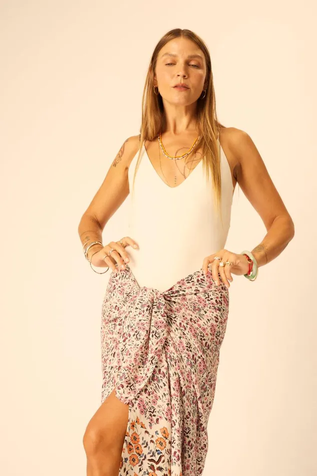 Women Natalie Martin Bottoms SarongScarf Petite Fleur Rose