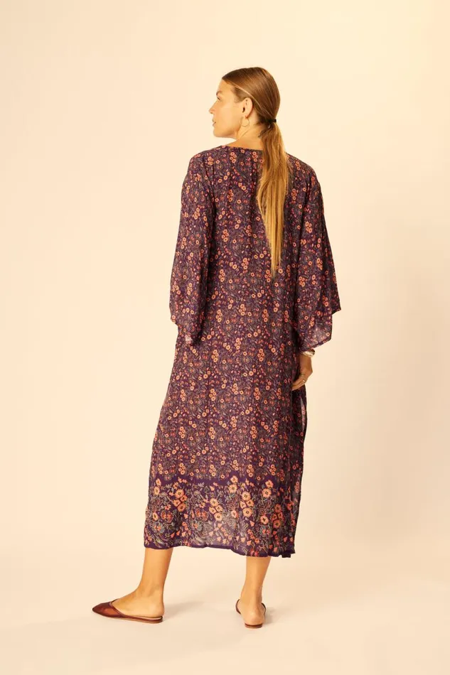 Women Natalie Martin Coverups Marin Dress With Sash Petite Fleur Aubergine