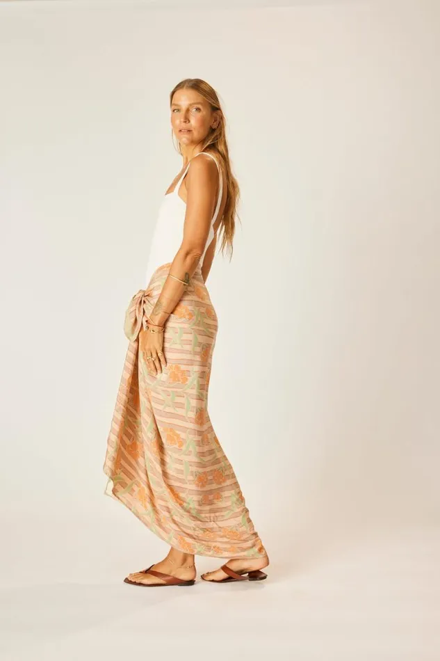 Women Natalie Martin Coverups Sarong Chamomile Apricot