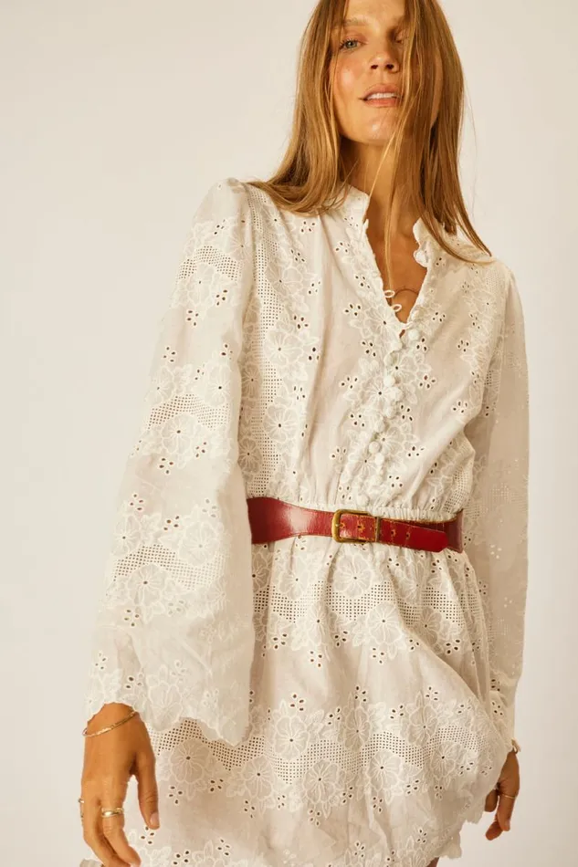 Women Natalie Martin Dresses Cleo Dress Geranium Milk