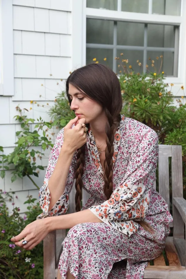Women Natalie Martin Dresses Diane Long Robe Petite Fleur Rose
