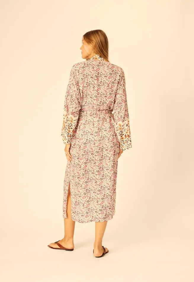 Women Natalie Martin Dresses Diane Long Robe Petite Fleur Rose