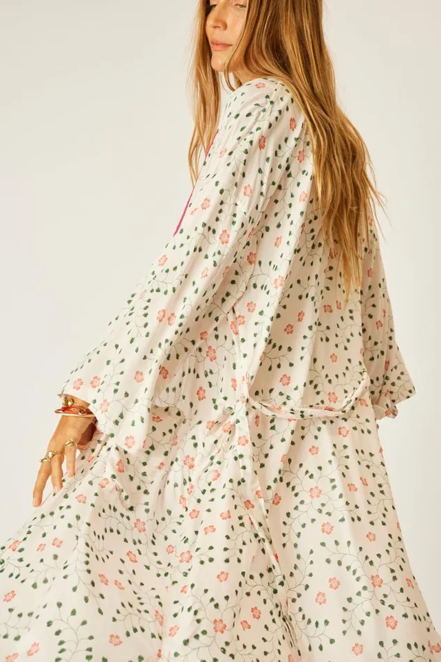Women Natalie Martin Dresses Diane Long Robe Pinwheel Cotton