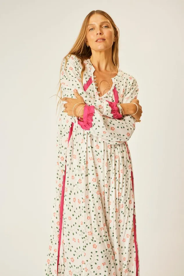 Women Natalie Martin Dresses Fiore Maxi Pinwheel Cotton