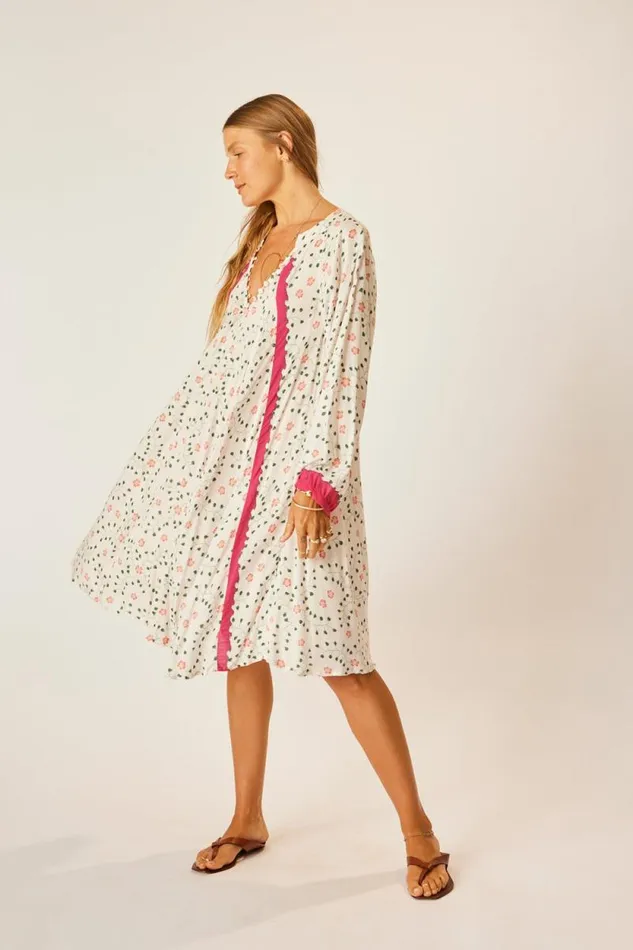 Women Natalie Martin Dresses Fiore Short Dress Pinwheel Cotton
