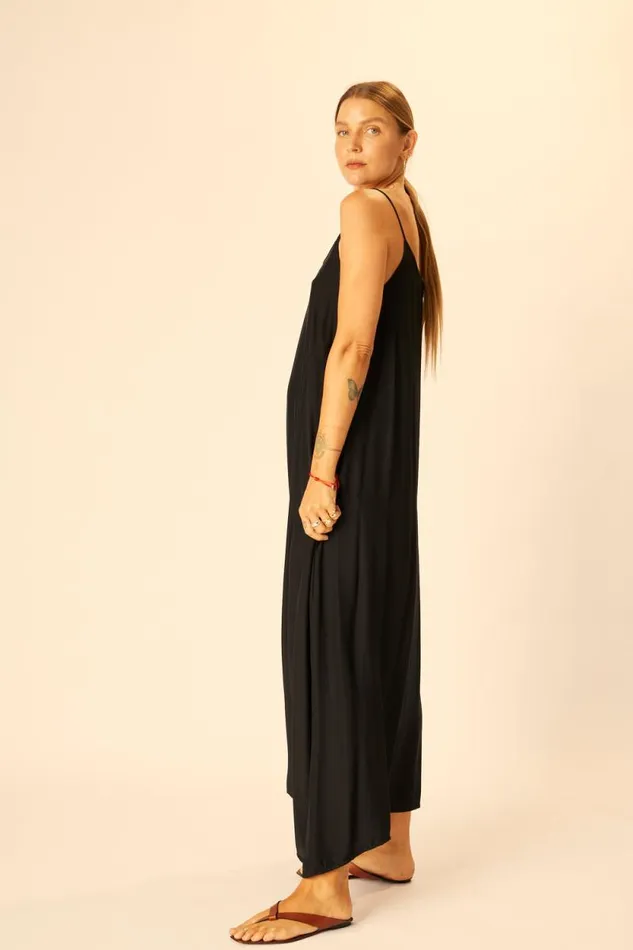 Women Natalie Martin Dresses Heather Maxi Black Silk