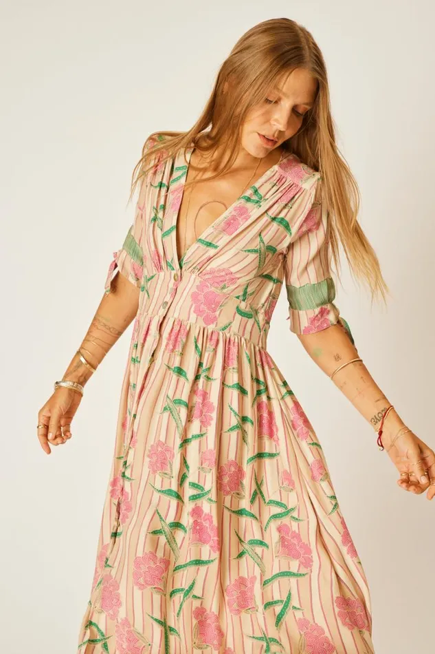Women Natalie Martin Dresses Layla Dress Chamomile Rose