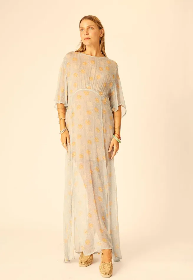Women Natalie Martin Dresses Lily Dress Snowflake Tangerine