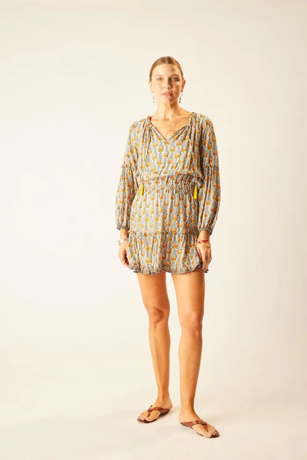 Women Natalie Martin Dresses Maggie Dress Tulip Print French Blue