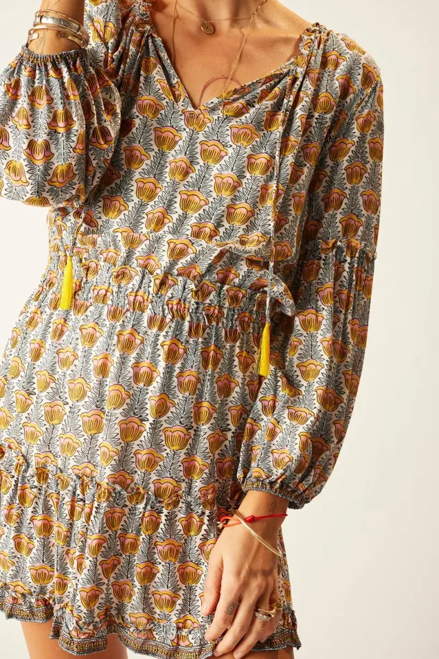 Women Natalie Martin Dresses Maggie Dress Tulip Print French Blue