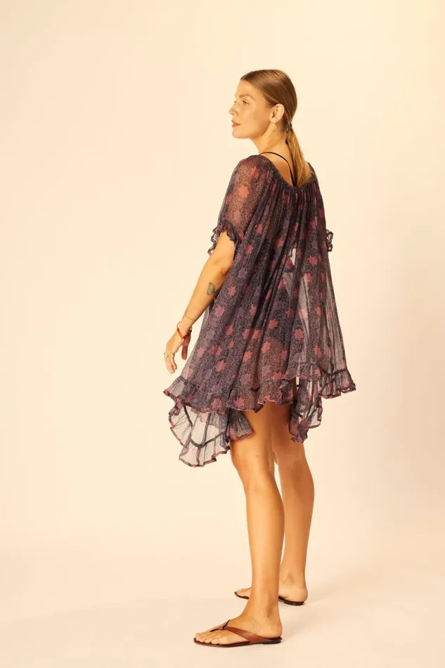Women Natalie Martin Dresses Marina Dress Snowflake Aubergine