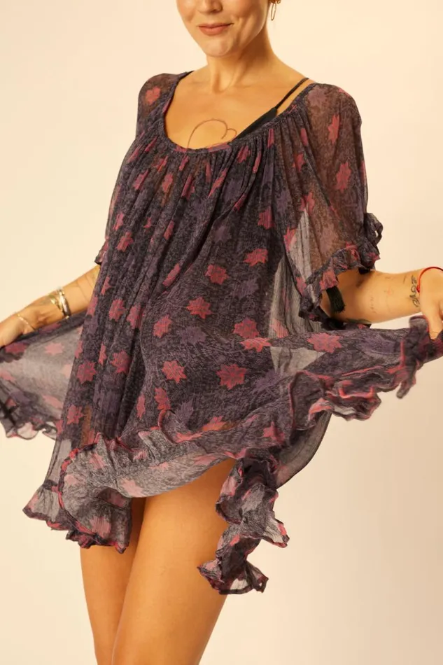 Women Natalie Martin Dresses Marina Dress Snowflake Aubergine