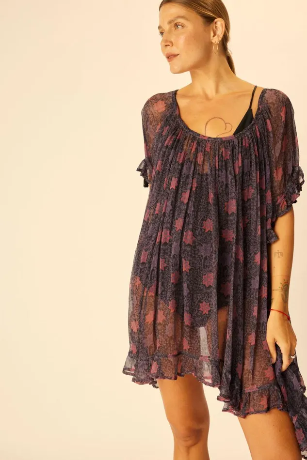 Women Natalie Martin Dresses Marina Dress Snowflake Aubergine