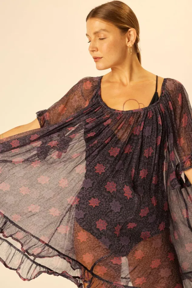 Women Natalie Martin Dresses Marina Dress Snowflake Aubergine