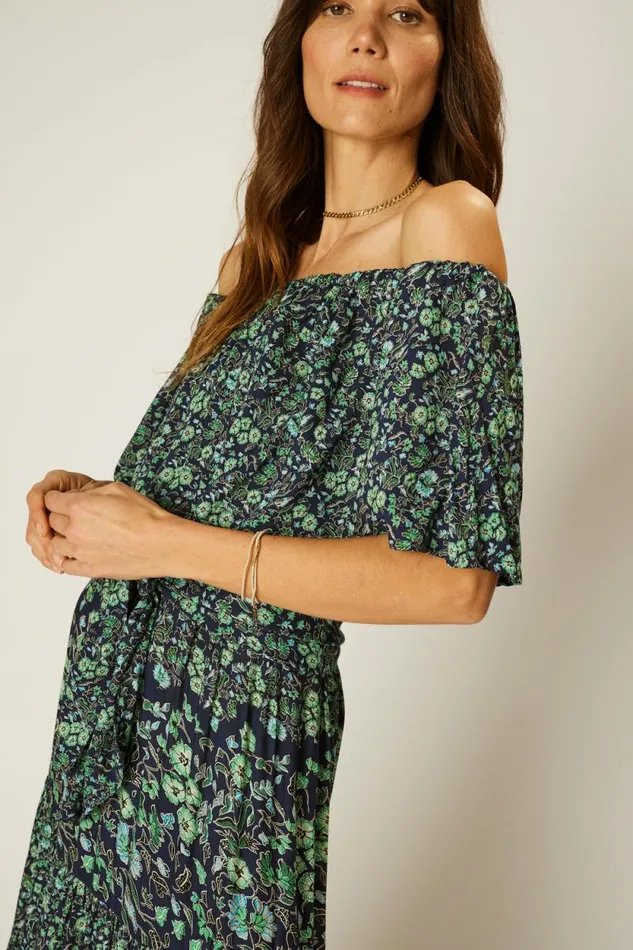 Women Natalie Martin Dresses Naomi Dress With Sash Petite Fleur Marine