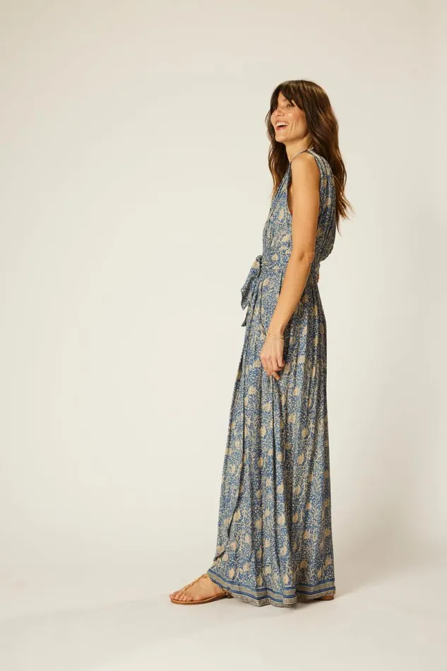 Women Natalie Martin Dresses Nico Sleeveless Dress Water Lily Blue