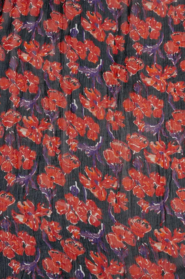 Women Natalie Martin Dresses Ramya Dress Chiffon Watercolor Onyx