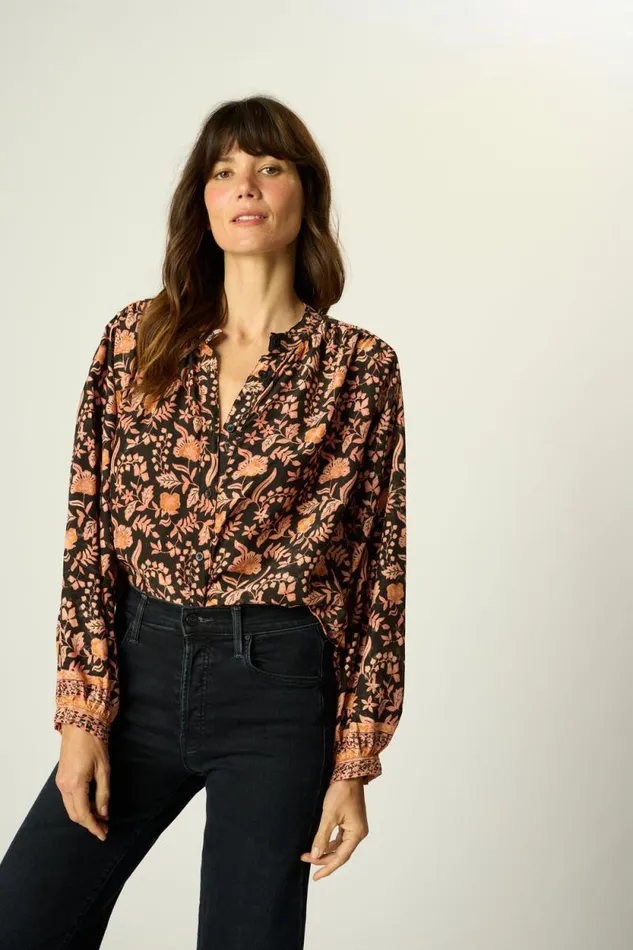 Women Natalie Martin Tops Tolan Shirt Sweet Autumn Black