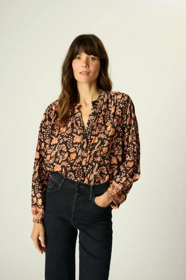 Women Natalie Martin Tops Tolan Shirt Sweet Autumn Black