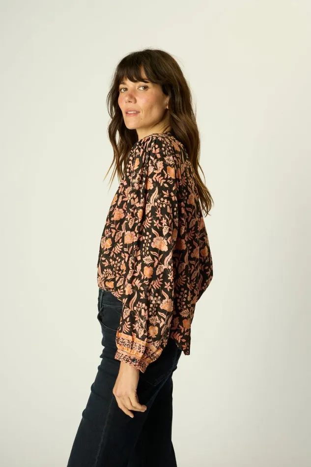 Women Natalie Martin Tops Tolan Shirt Sweet Autumn Black
