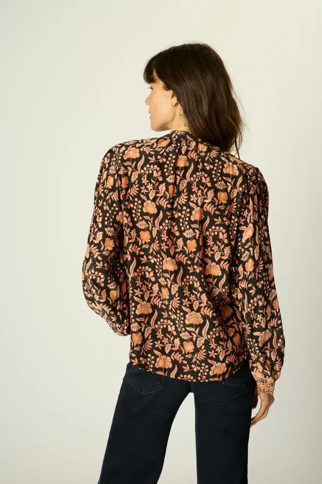 Women Natalie Martin Tops Tolan Shirt Sweet Autumn Black