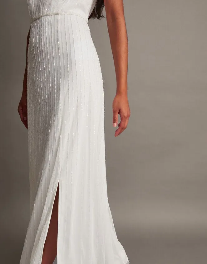 Women Nikita Embellished Halter Bridal Dress Ivory Monsoon Dresses