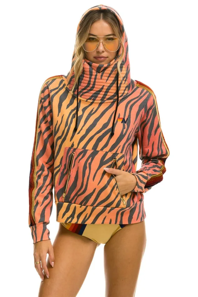 Women NINJA PULLOVER HOODIE 8211 TIGER Aviator Nation Hoodies