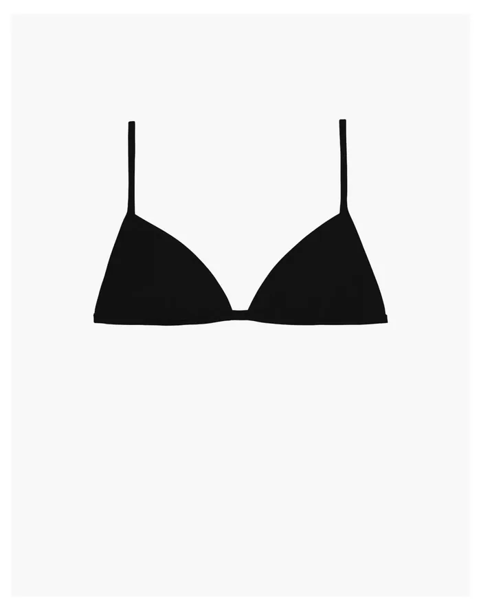 Women NU SWIM Yes Top Black Madewell Swim