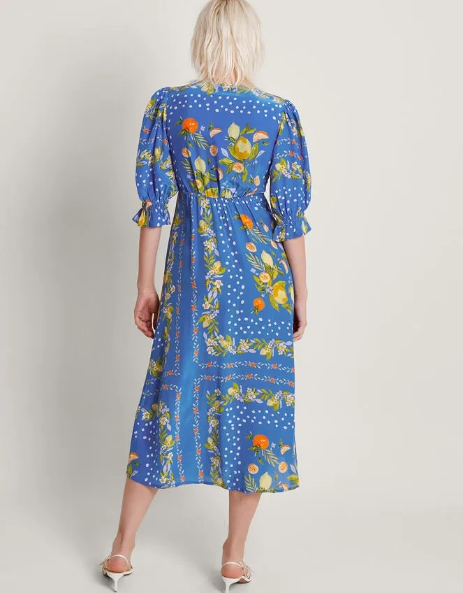 Women Paloma Tea Dress Blue Monsoon Dresses