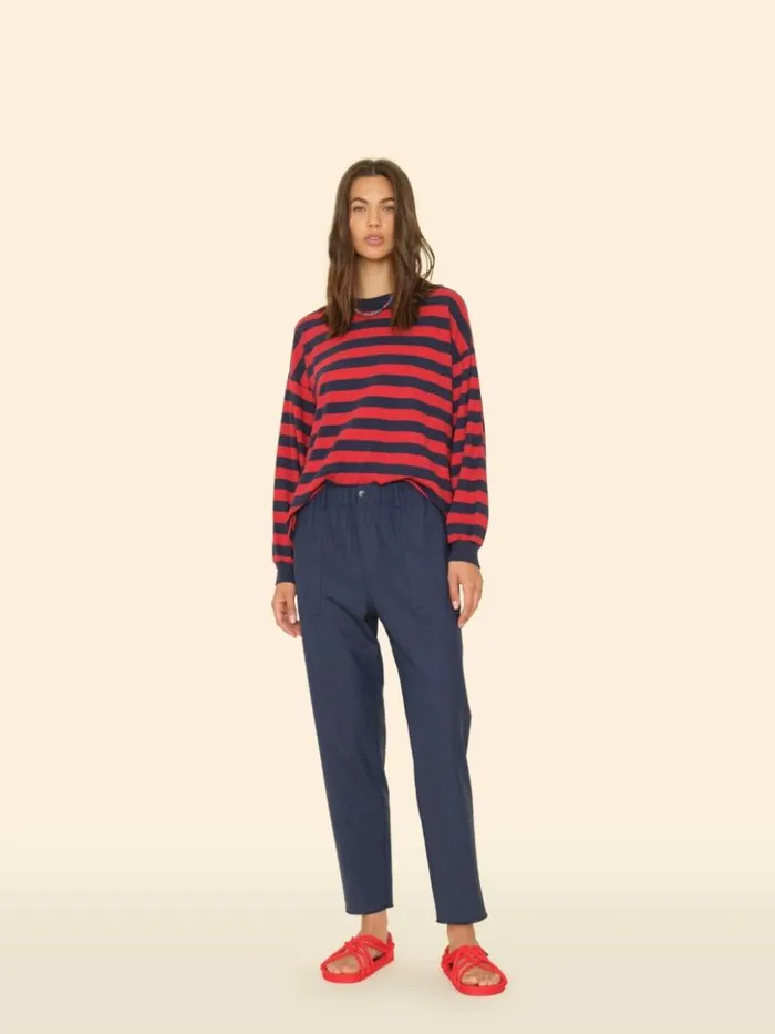 Women Pants and Jumpsuits Xirena Navy Melange Mercer Pant