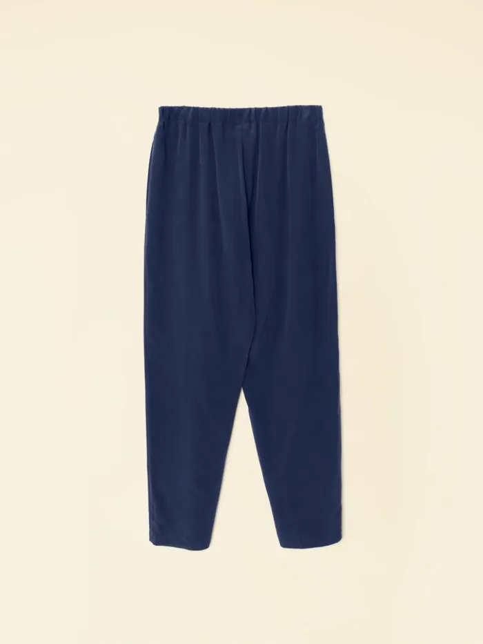 Women Pants and Jumpsuits Xirena Navy Mercer Silk Pant