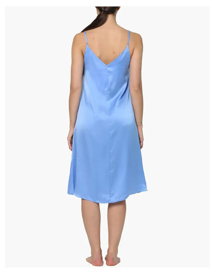 Women Papinelle Sleepwear Washable Silk Slip Nightie Blue Madewell Pajamas Women Papinelle Sleepwear Washable Silk Slip Nightie Blue Madewell Pajamas