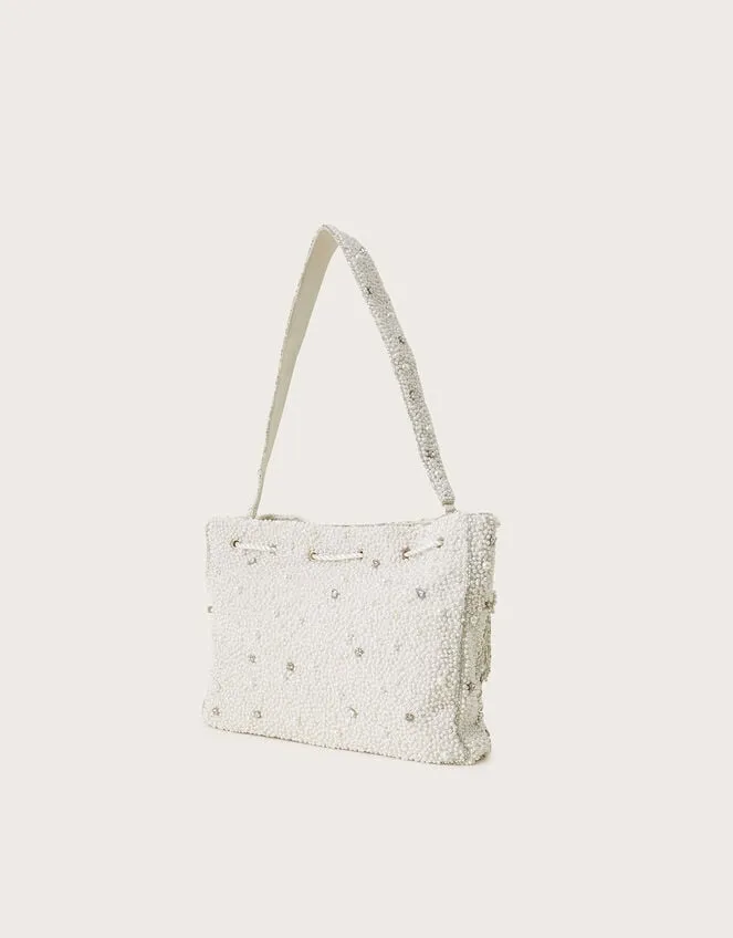 Women Pearly Embellished Pouch Bag Monsoon Bags and Purses