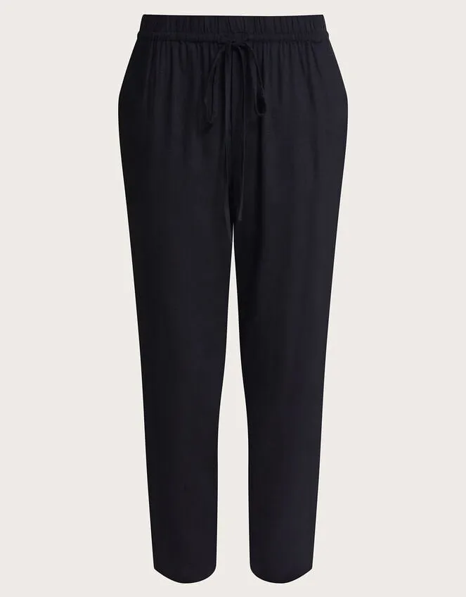 Women Penina Crop Trousers Black Monsoon Beachwear and Swimwear